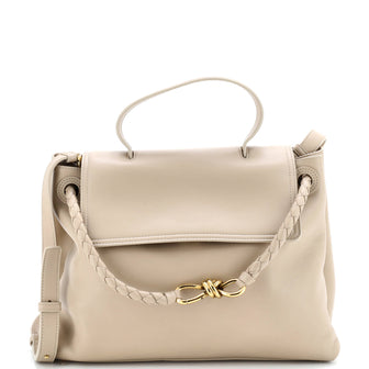 Bottega Veneta Ciao Ciao Top Handle Bag Leather with Intrecciato Detail Medium
