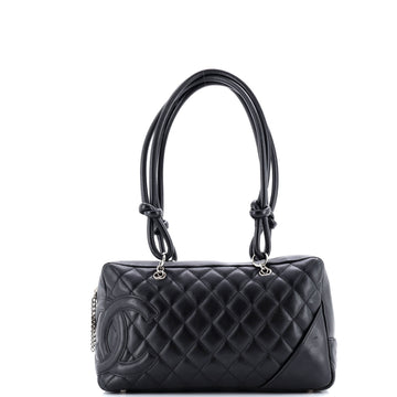 Chanel Cambon Bowler Bag Quilted Leather Medium