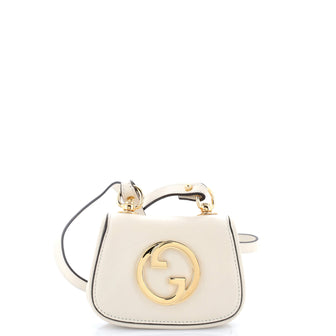 Gucci Blondie NM Card Case Wallet with Strap Leather