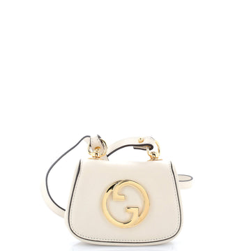 Gucci Blondie NM Card Case Wallet with Strap Leather