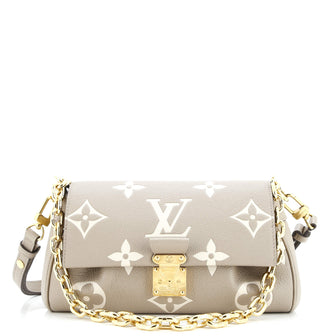 Louis Vuitton Favorite NM Handbag Bicolor Monogram Empreinte Giant
