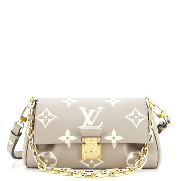Louis Vuitton Favorite NM Handbag Bicolor Monogram Empreinte Giant
