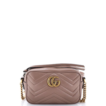 Gucci GG Marmont Shoulder Bag Matelasse Leather Mini