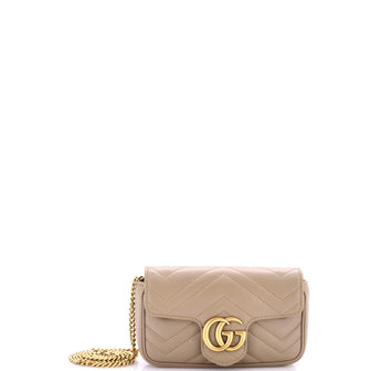Gucci GG Marmont Flap Bag Matelasse Leather Super Mini