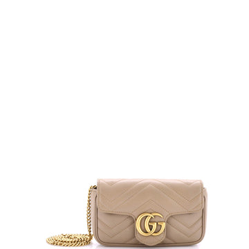 Gucci GG Marmont Flap Bag Matelasse Leather Super Mini