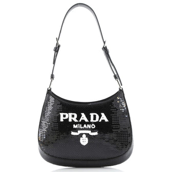 Prada Cleo Shoulder Bag Sequins Small