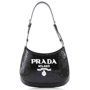 Prada Cleo Shoulder Bag Sequins Small