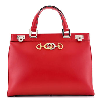 Gucci Zumi Top Handle Bag Leather Medium