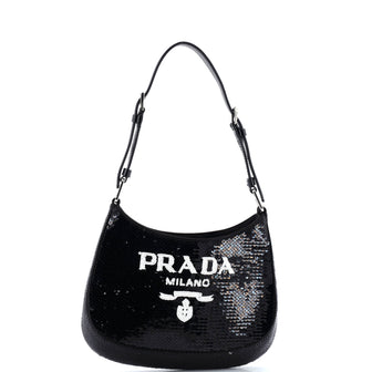 Prada Cleo Shoulder Bag Sequins Small