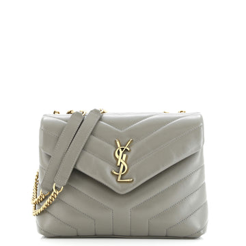 Saint Laurent Loulou Shoulder Bag Matelasse Chevron Leather Small
