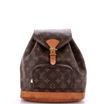 Louis Vuitton Vintage Montsouris Backpack Monogram Canvas MM
