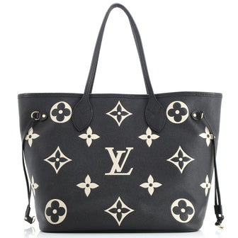 Louis Vuitton Neverfull NM Tote Bicolor Monogram Empreinte Giant MM