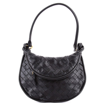 Bottega Veneta Gemelli Shoulder Bag Intrecciato Leather Small