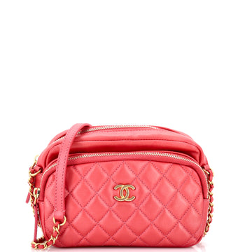 Chanel Day Trips Camera Case Bag Quilted Calfskin