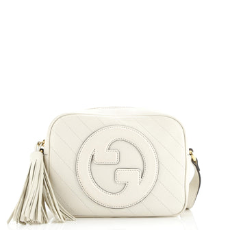 Gucci Blondie NM Camera Shoulder Bag Diagonal Quilted Leather Small