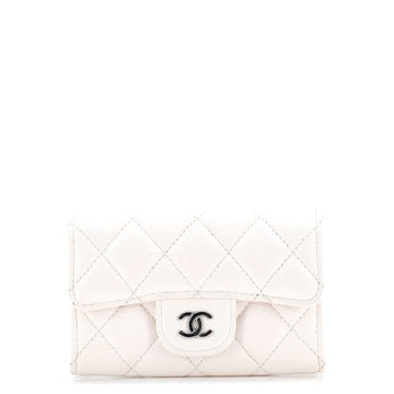 Chanel Classic Flap Card Holder Quilted Caviar