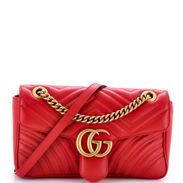 Gucci GG Marmont Flap Bag Matelasse Leather Medium