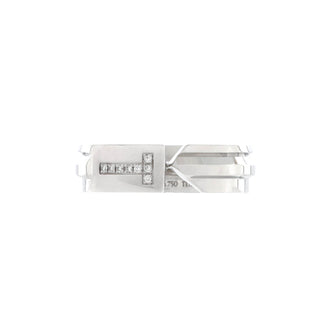 Tiffany & Co. Modern Keys Ring 18K White Gold and Diamonds