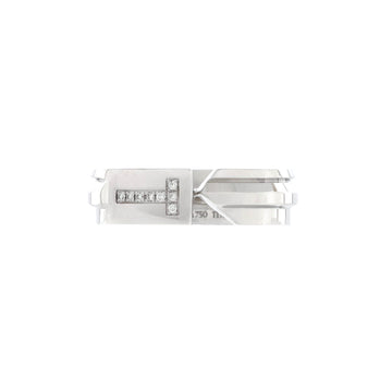 Tiffany & Co. Modern Keys Ring 18K White Gold and Diamonds
