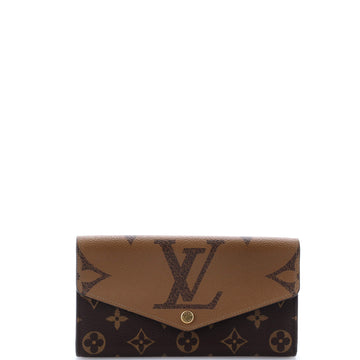 Louis Vuitton Sarah Wallet NM Reverse Monogram Giant and Monogram Canvas