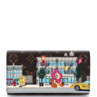 Louis Vuitton Sarah Wallet Limited Edition Vivienne Xmas Monogram Canvas