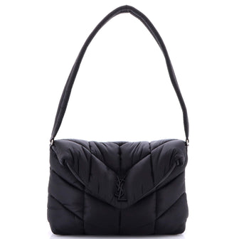 Saint Laurent Loulou Puffer Messenger Bag Quilted Econyl