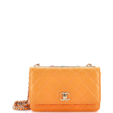 Chanel Trendy CC Wallet on Chain Quilted Lambskin and Lacquered Metal