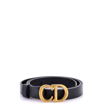 Christian Dior Saddle Belt Leather Thin