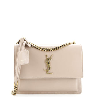 Saint Laurent Sunset Satchel Leather Medium