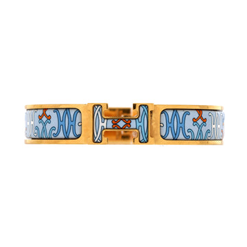 Hermes Clic H Bracelet Printed Enamel Narrow