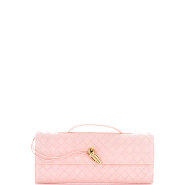 Bottega Veneta Andiamo Top Handle Clutch Intrecciato Nappa Long