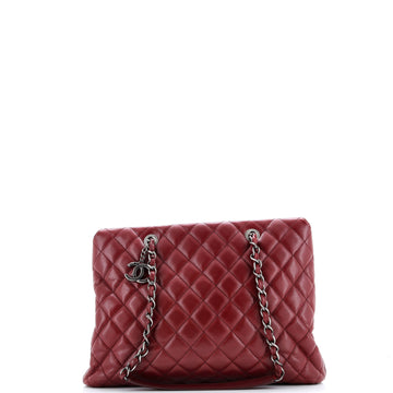 Chanel City Shopping Tote Quilted Caviar Large