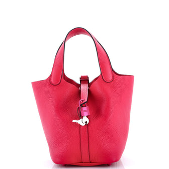 Hermes Monochrome Picotin Lock Bag Clemence PM