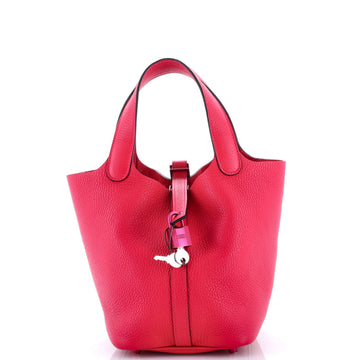 Hermes Monochrome Picotin Lock Bag Clemence PM