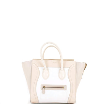Celine Tricolor Luggage Bag Leather Mini
