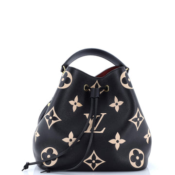 Louis Vuitton NeoNoe Handbag Bicolor Monogram Empreinte Giant MM