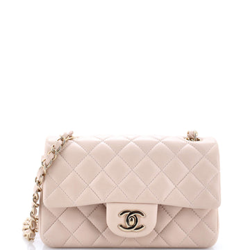 Chanel Classic Single Flap Bag Quilted Lambskin Mini