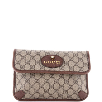 Gucci Neo Vintage Flap Belt Bag GG Coated Canvas