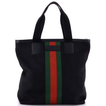 Gucci Web Shopping Tote Techno Canvas Large