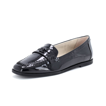 Chanel Women's CC Loafers Stitched Patent
