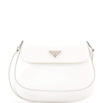 Prada Cleo Flap Shoulder Bag Spazzolato Leather Small