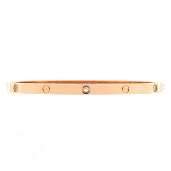 Cartier Love 6 Diamond Bracelet 18K Rose Gold and Diamonds Small