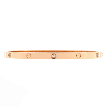 Cartier Love 6 Diamond Bracelet 18K Rose Gold and Diamonds Small