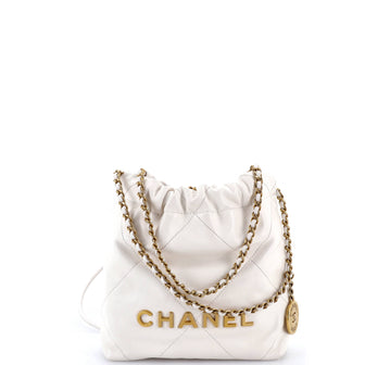 Chanel 22 Chain Hobo Quilted Calfskin Mini