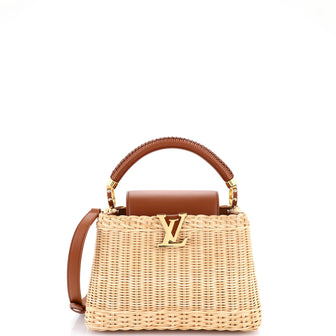 Louis Vuitton Capucines Bag Wicker with Leather BB
