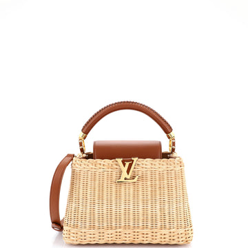 Louis Vuitton Capucines Bag Wicker with Leather BB