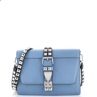 Prada Elektra Shoulder Bag Studded Leather Small