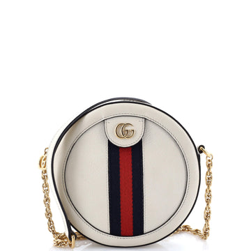 Gucci Ophidia Round Shoulder Bag Leather Mini