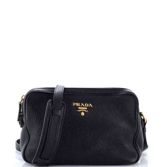 Prada Double Zip Camera Bag Vitello Daino