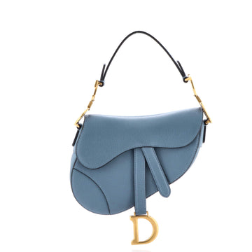 Christian Dior Saddle Handbag Leather Mini